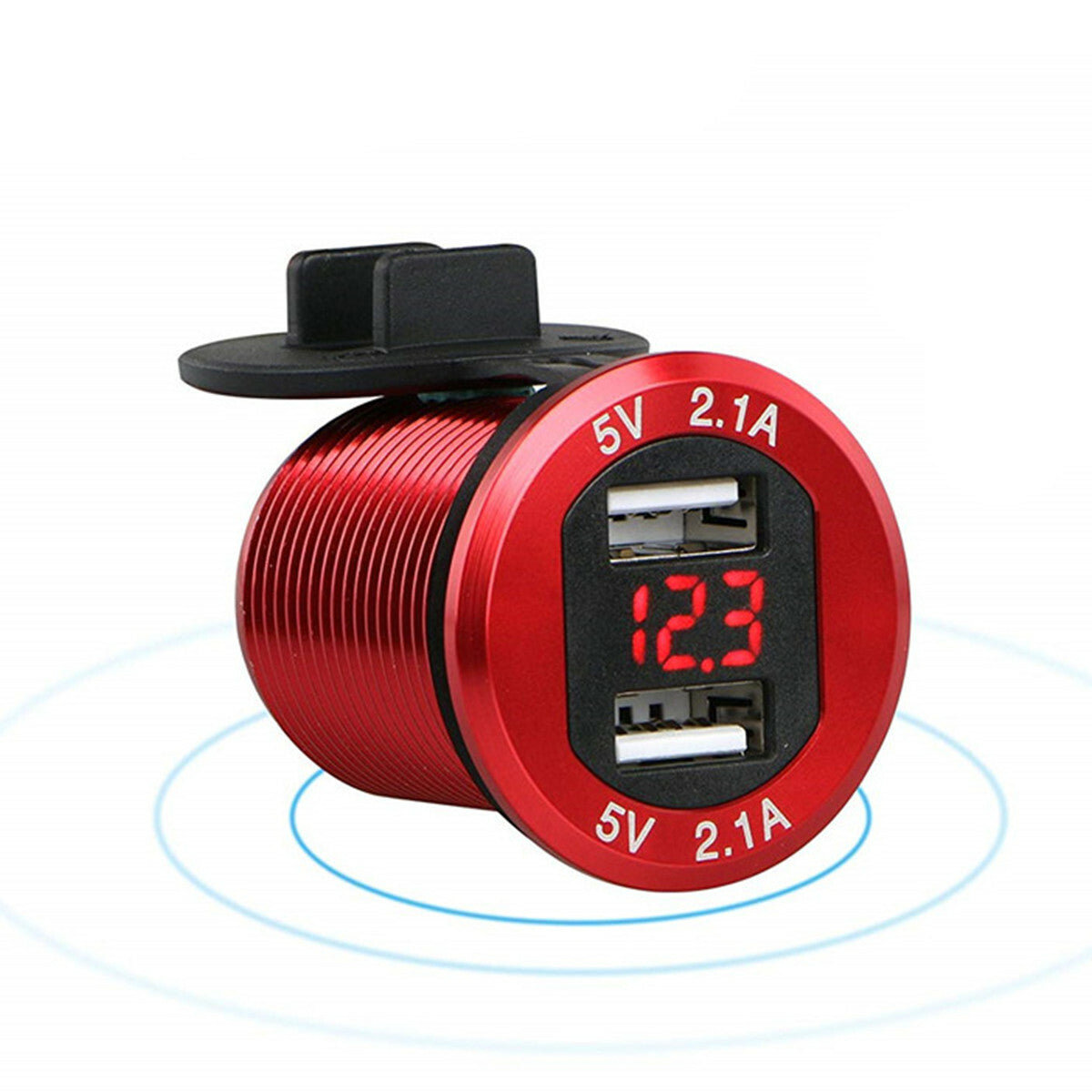 12V Car Cigarette Lighter Socket Splitter Dual USB Charger Power Adapter Outlet