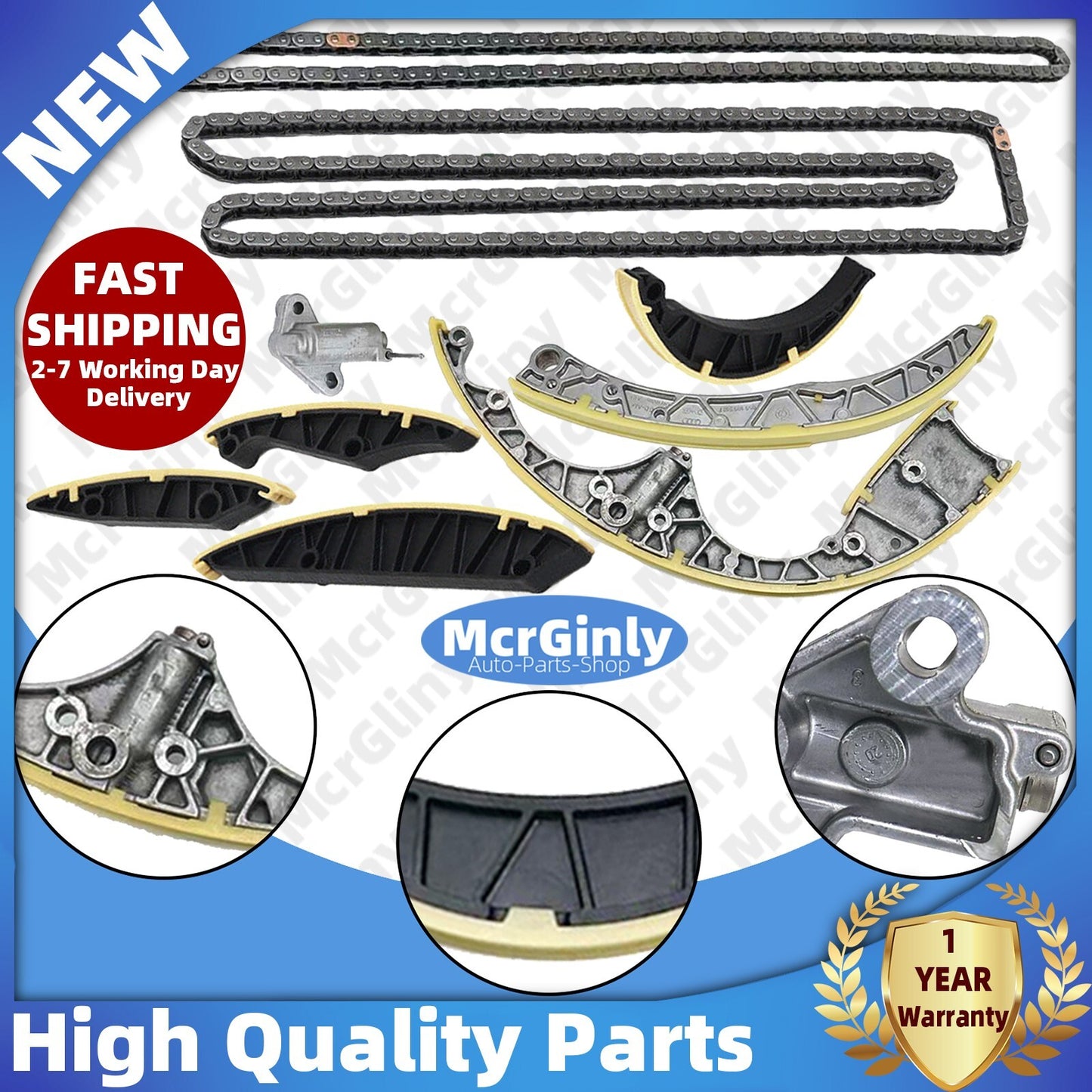 Timed chain tensioner kit for Audi A4, A5, A7, for A8 , S5, Q5, Q7, and Touareg 059109229A- n