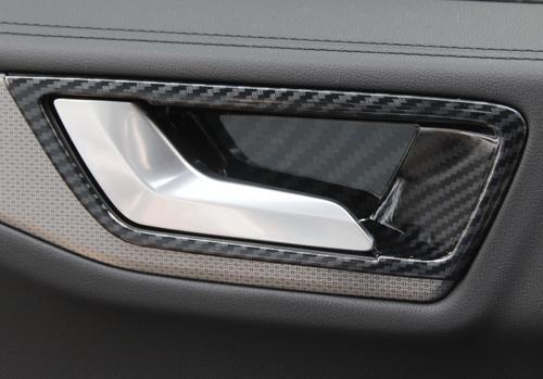 Carbon Fiber Inner Door Bowl Cover Trim 4PCS Fit for Ford Escape Kuga 2020-2022