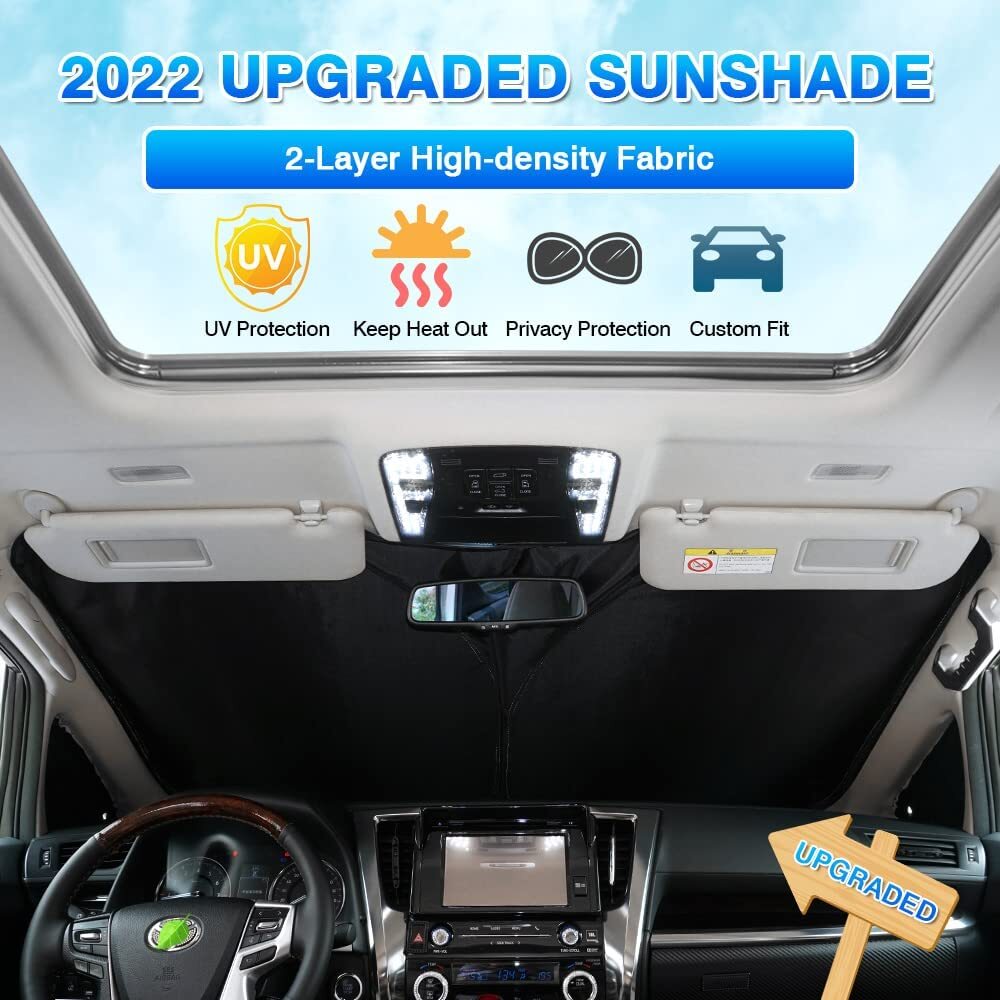 Customized 2009-2016 Venza windshield sunshade with folding mechanism - n