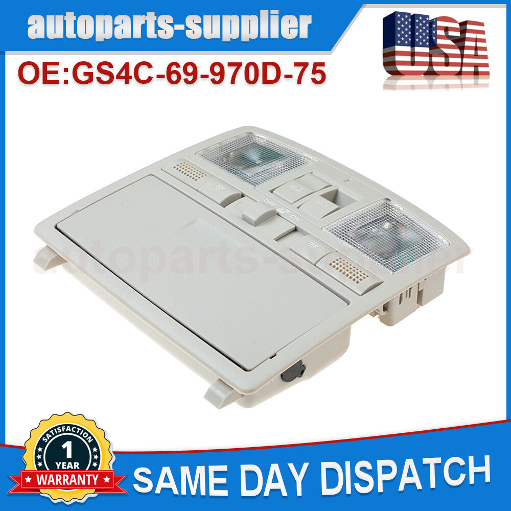 Overhead console reading light for 2009-13 for Mazda 6 CX-9 with sunroof GS4C69970D75