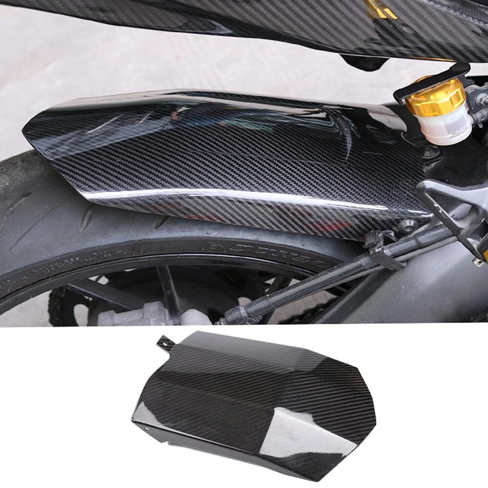 For 2017-2020 MT-09 MT09 FZ09 Carbon Fiber Rear Hugger Fender , Extended version Q