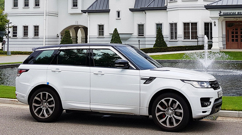 Window Visor Vent Sun Shade Rain Guard Door Visor for Range Rover Sport 16-25 B n