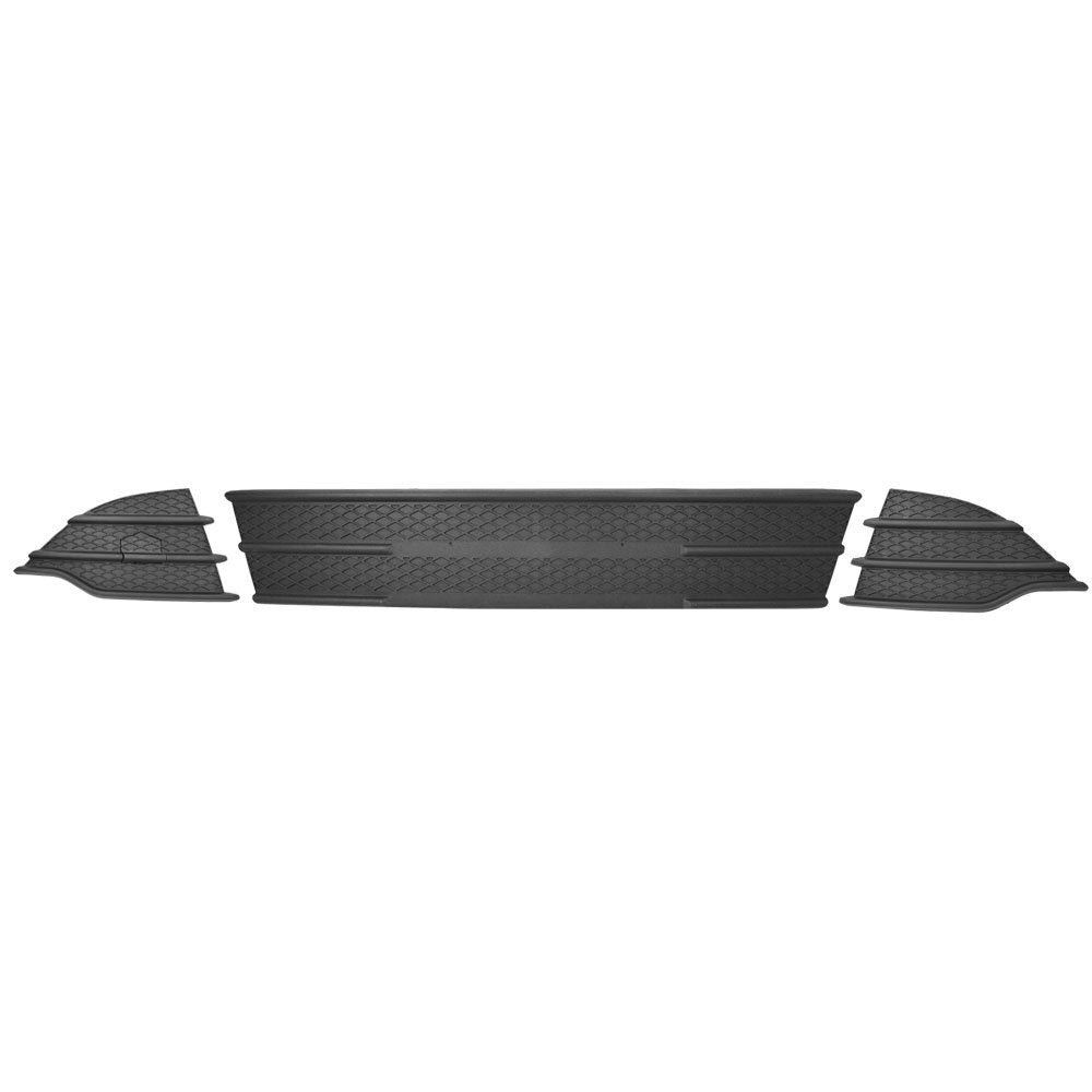 3-Piece Front Bumper Lower Grille and Fog Light Cover Kit for 2013-2016 Escape n