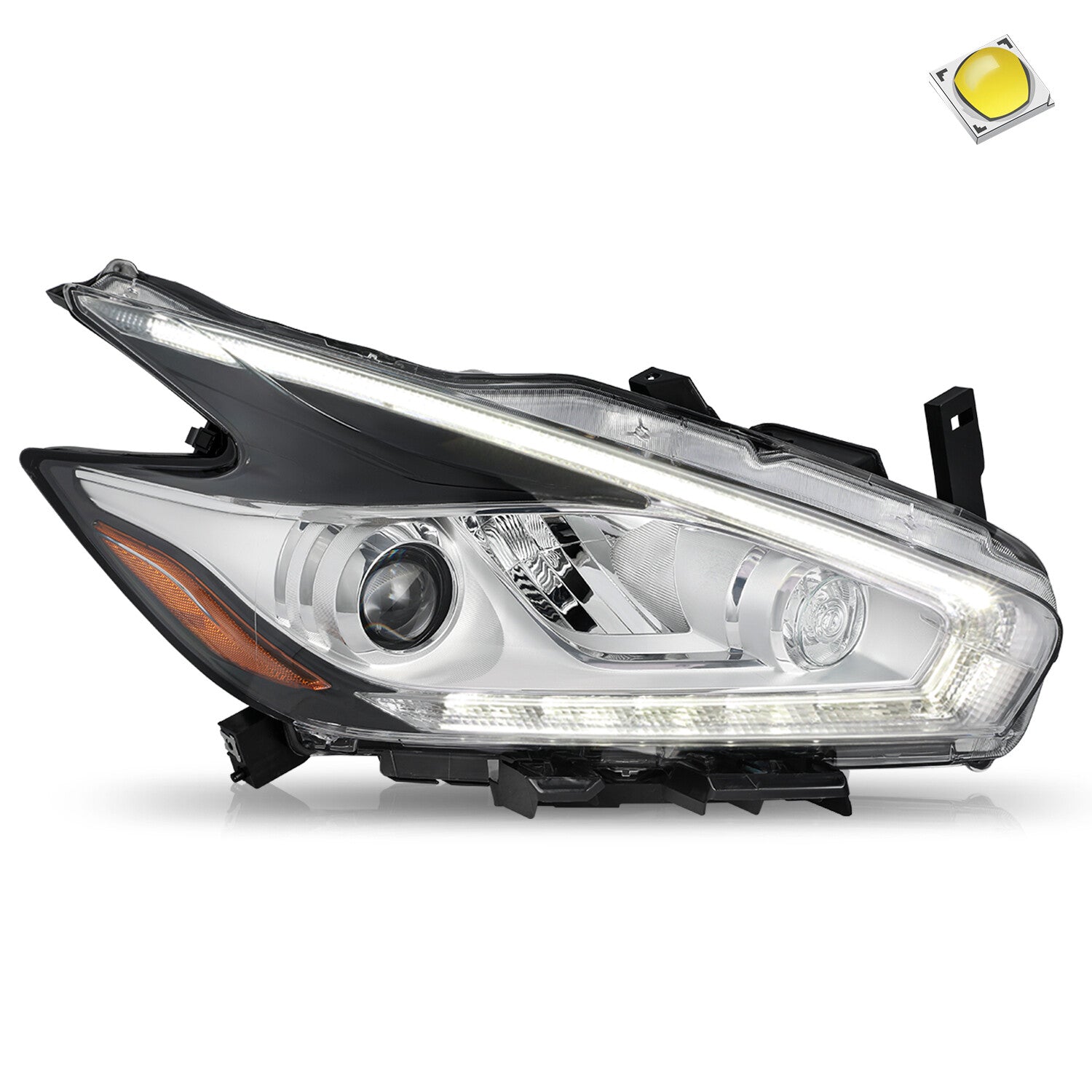Full LED Right Passenger Headlight Assembly Headlamp For 2015-2018 Murano n