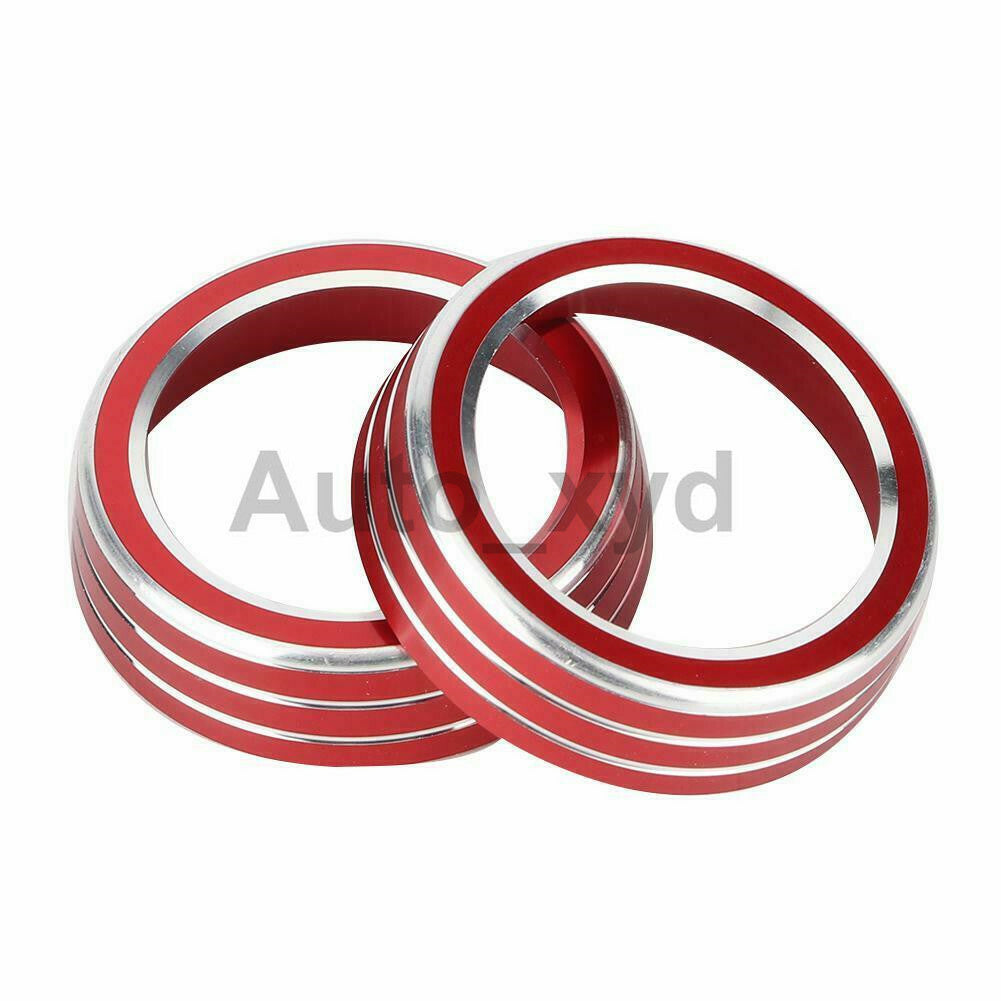 Red Air Conditioner Knob Trim Cover Ring Set for Honda for Civic 10th 16 17 18 19 20