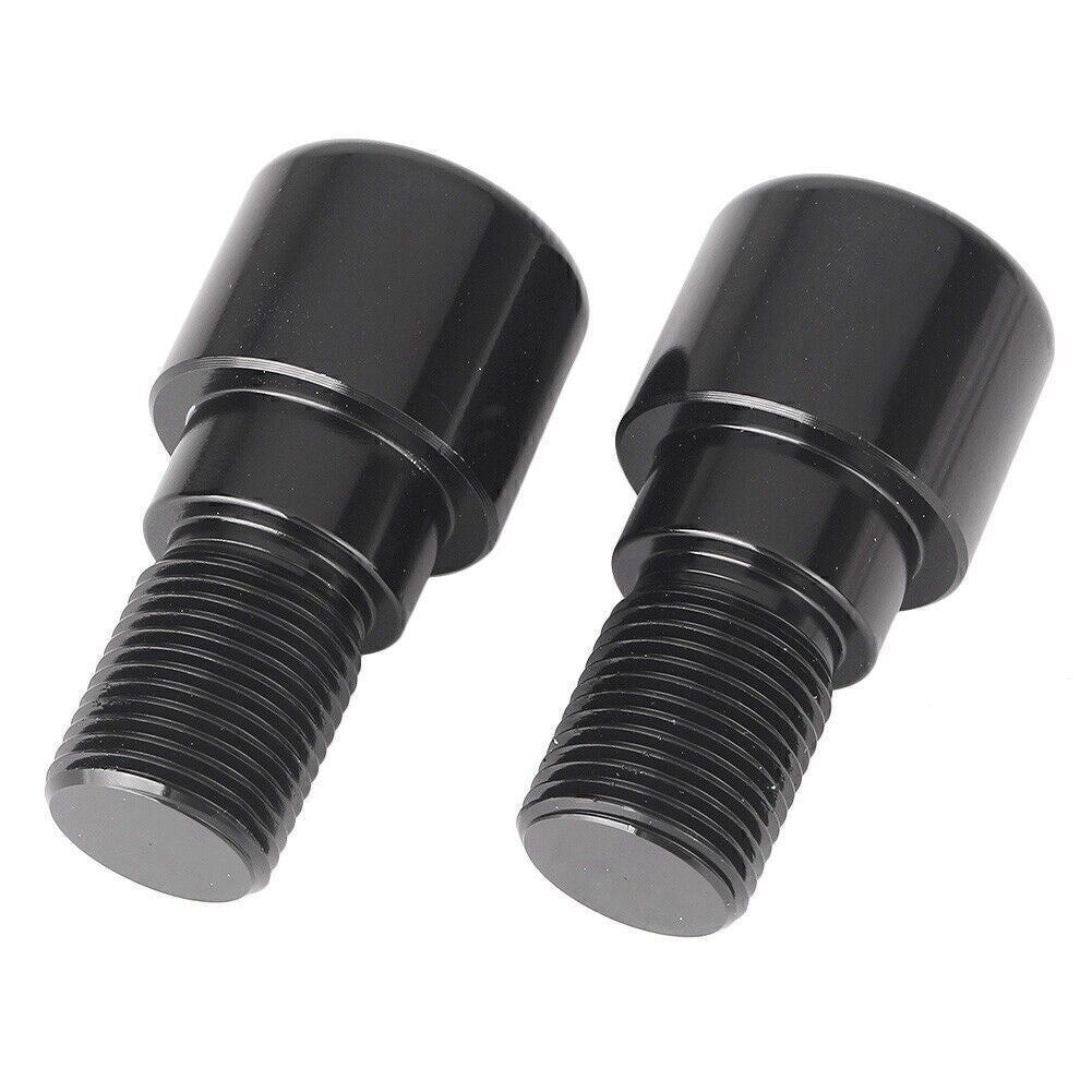 2PC 18mm Handle Bar End Grips Plug for Yamaha YZF R6 99-05  YZF R6S 06-12 Black