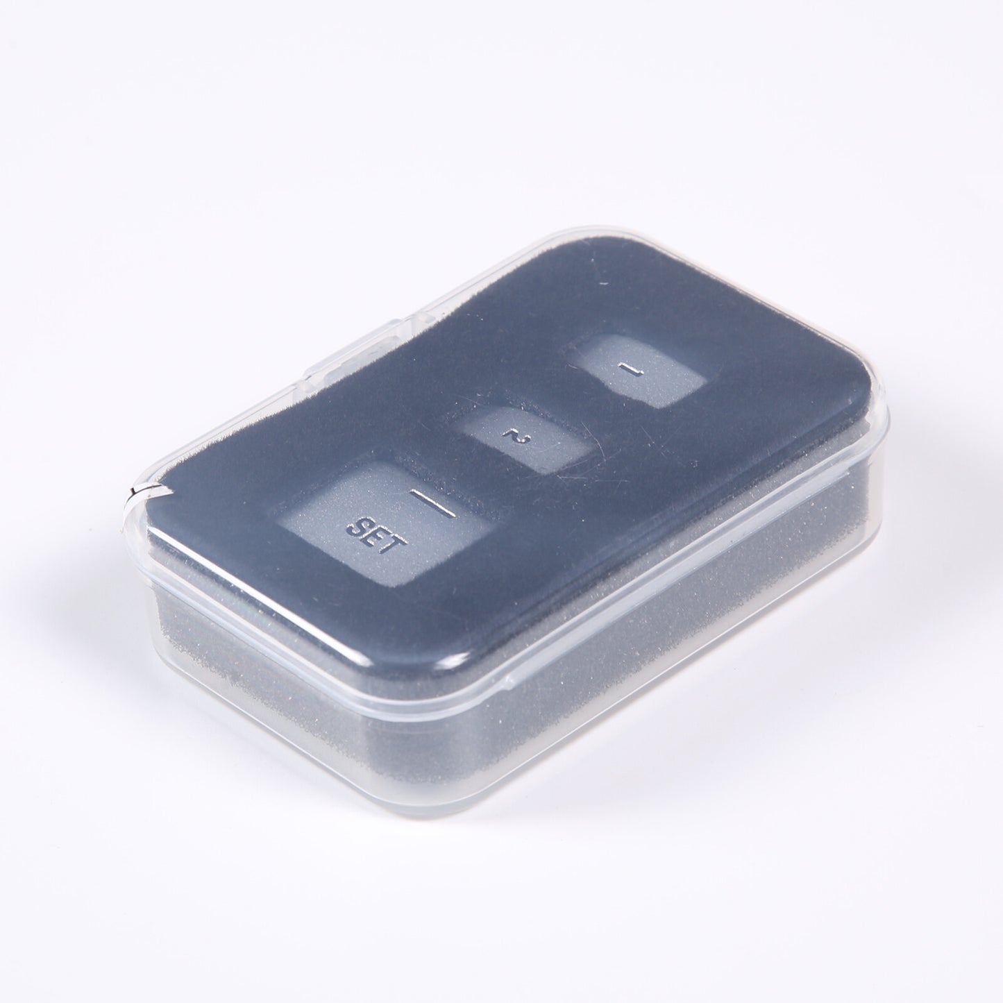 Sticker for Jaguar XJL 2010-2019 silver alloy for seat memory system switch button - n