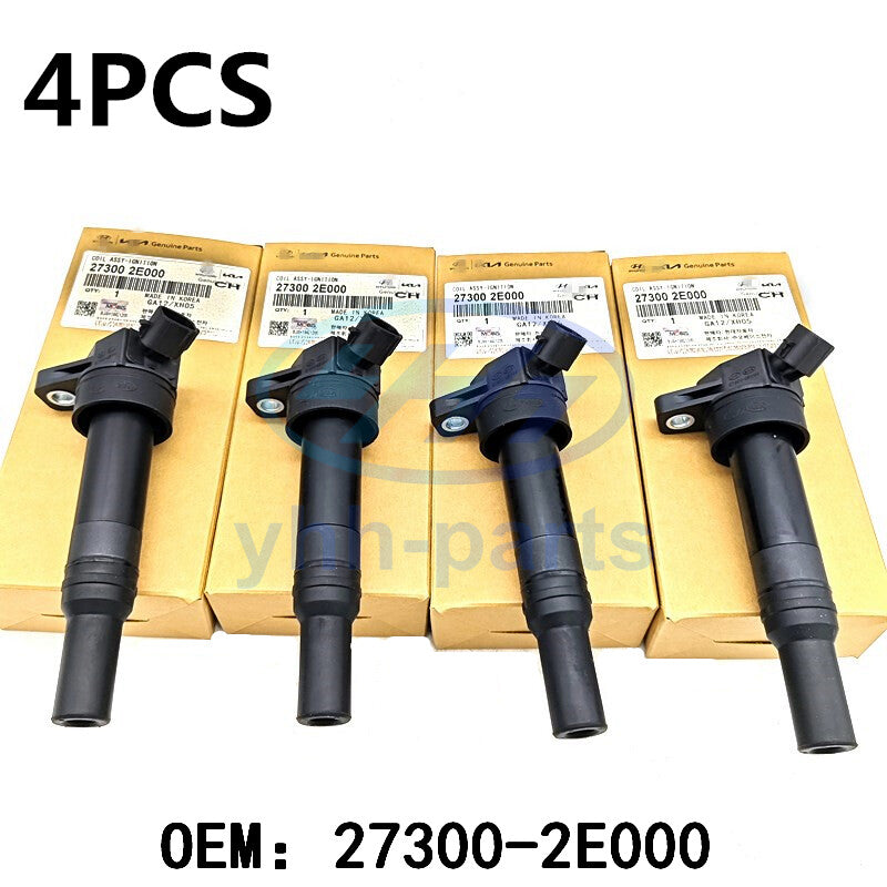 4PCS 27300-2E000 Ignition Coil For 2011-17 for Hyundai for Elantra for Kia Soul