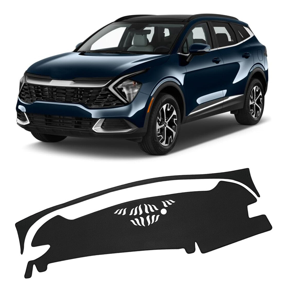UV protection, suitable for 2023-2024 for Kia NQ5 black car dashboard mat/cover. n
