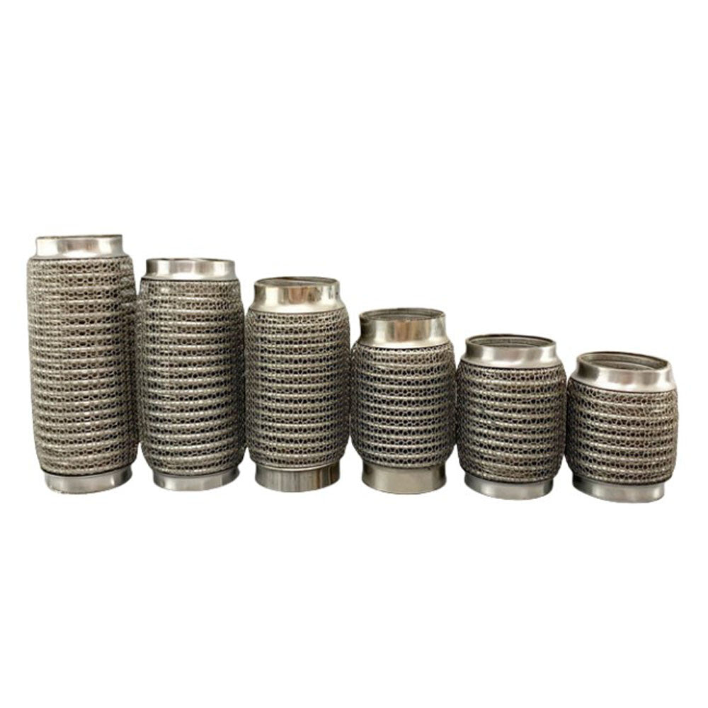 Car Stainless Steel Mesh Interlock Exhaust Flex Pipe bellows Length 100-300mm Q