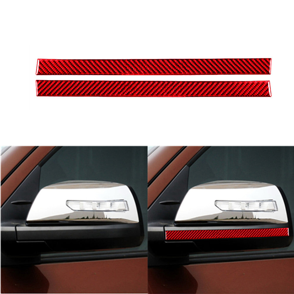2pcs Red Carbon Fiber Inner Door Bowl Cover Trim For 718 2016-2022 v