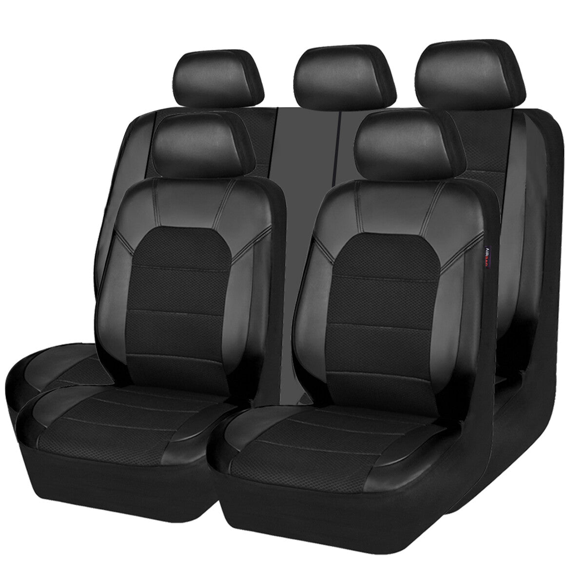 5-seater SUV car for seat cover set, full set of spliced PU full-stamping protective - n