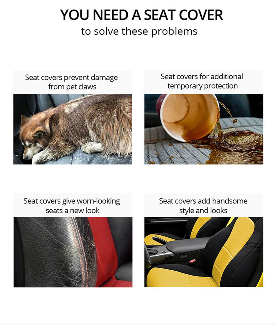 Full Car for Seat Cover Protector Washable Breathable 5-Seats Car for Seat Accessories