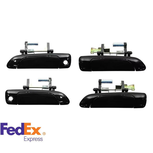 4x Car Front Rear Outside Door Handles Black 72180S5A013 for Honda for Civic Sedan