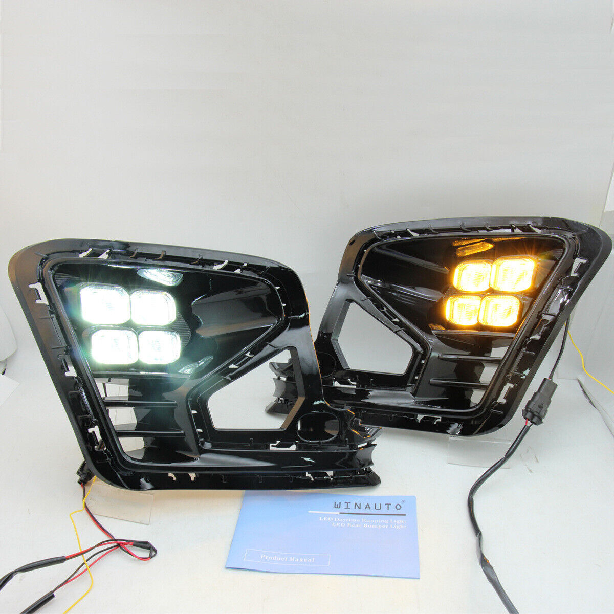 Fit for Kia Rio DRL LED 2021-2023 Daytime Running Lights with Turn Signals Kit Q