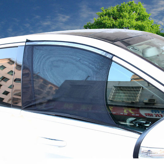 Car Sunshade Sun Block Sunshade Net Side Window Anti-mosquito Sunscreen Set v