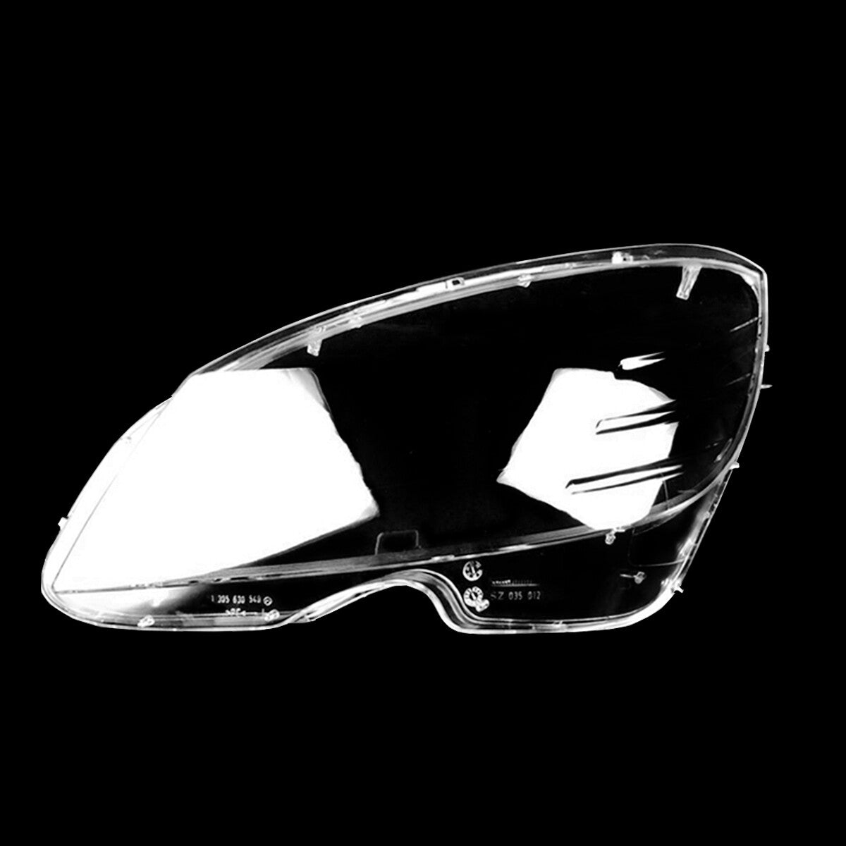 Two headlight lens covers for Mercedes-Benz C-Class W204, C180, and C200 (2008-11-)
