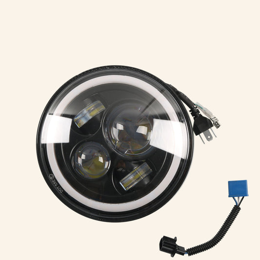 7-inch LED headlights/modified headlight wiring harnesses suitable for Jeep , for Hummer , and for Yamaha - n