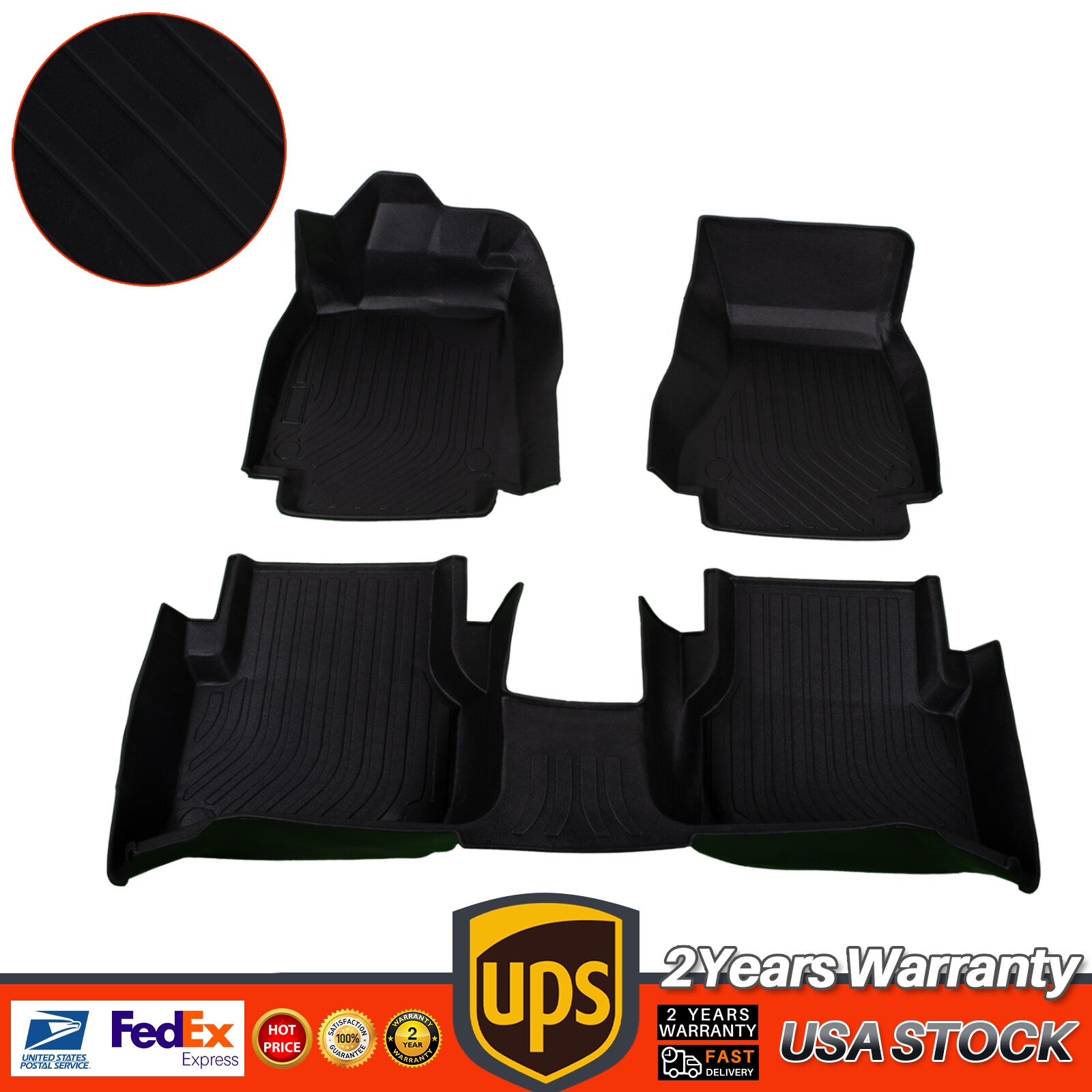 3D 3*Floor Mats Liners Fits 2012-2018 for Audi for A6 / A7/ for A6 A7 Quattro/ RS7/ S6/ S7 Q