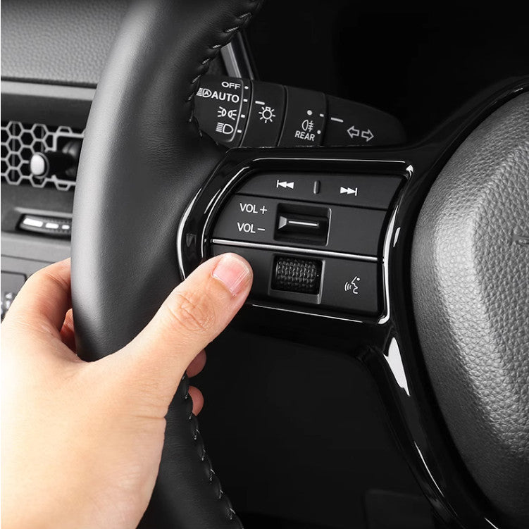 Steering Wheel Trim 1pcs ABS Bright black for Honda CRV CR-V 2023 2024 v