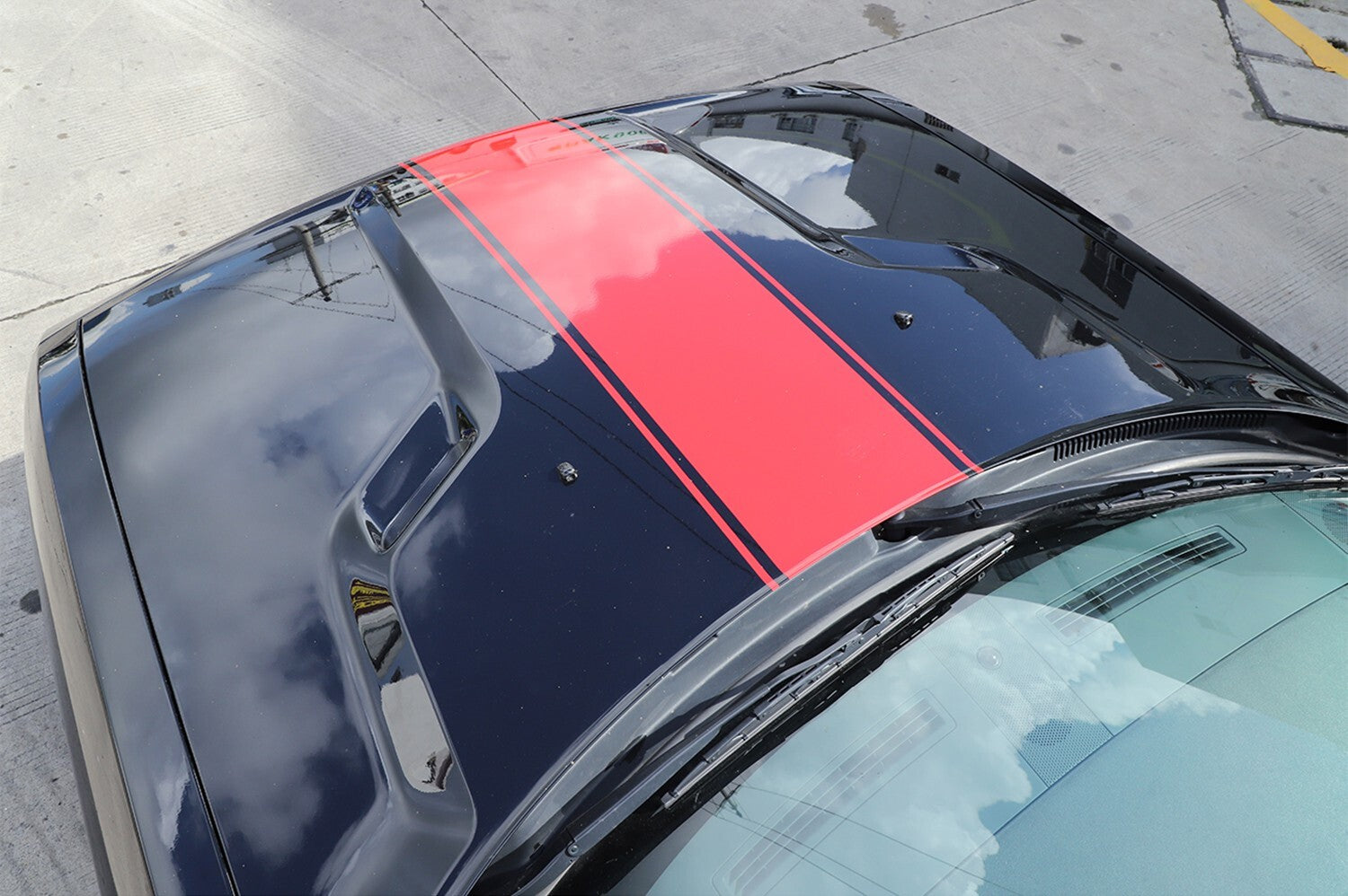 ABS Front Wiper Water Spray Nozzle Cover Trim for Dodge Charger for Ram Carbon Fiber