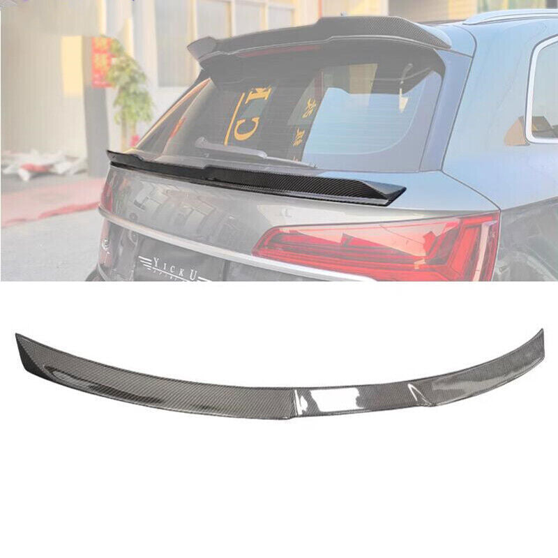 FOR 2020-2024 for AUDI Q5 SQ5 2021-2024 CARBON Rear Trunk Middle Spoiler Tail Wing n