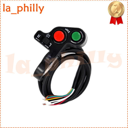 Motorcycle Horn Turn Signal Light Switch For 7/8Handlebar Bike Scooter ON/OFF Q