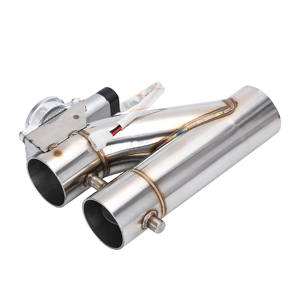 2.5 Downpipe Double Valve Cut Valve Out Double Valve Controller Exhasut Pipe