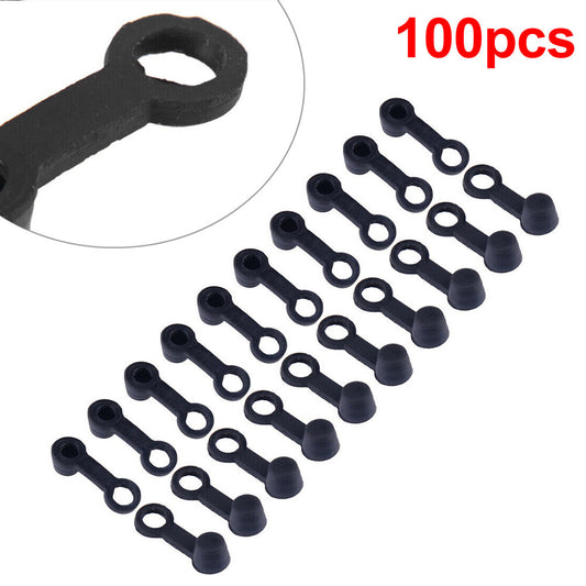 100x 3cm Rubber Brake Bleeder Screw Cap Lube Grease Nipple Oil Drain Tip Cover Q