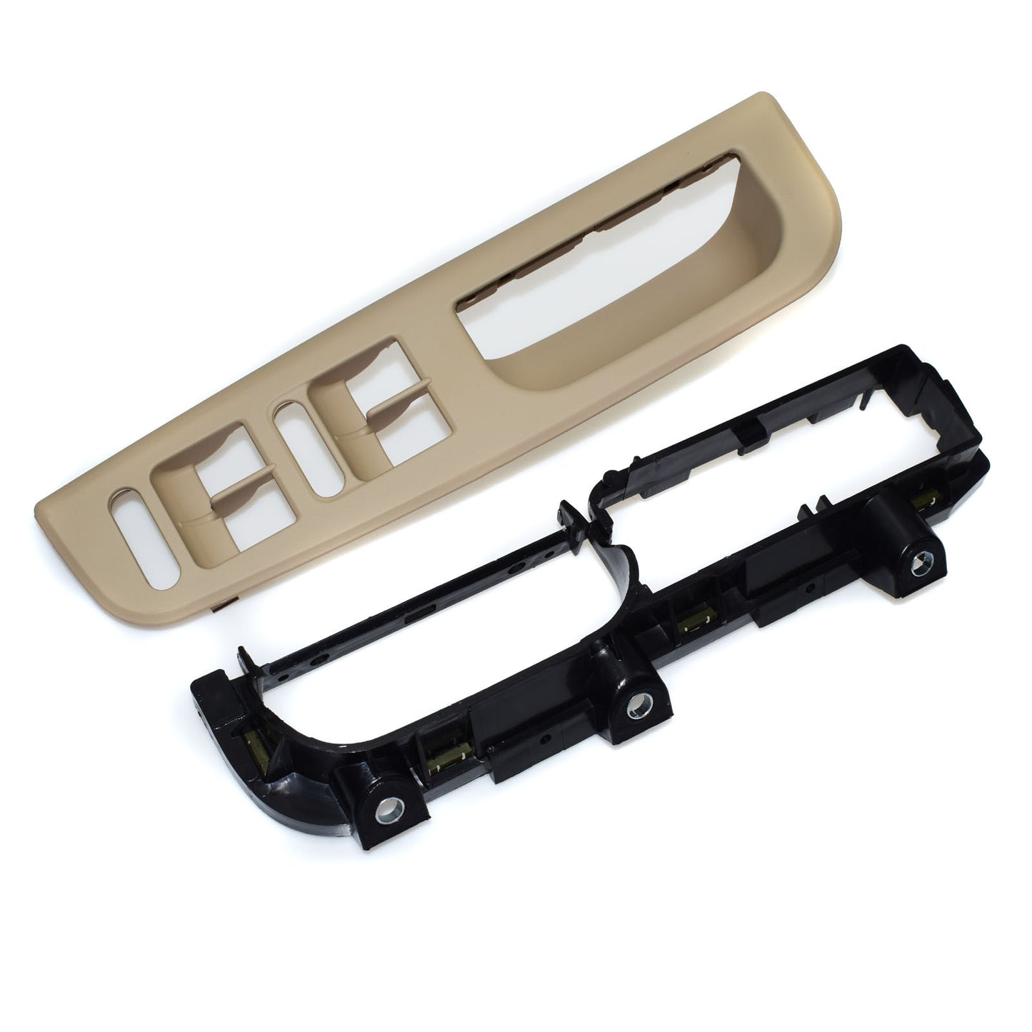 Set of 2: Front left switch bezel handle decorative bracket suitable for Passat MK4, beige. n