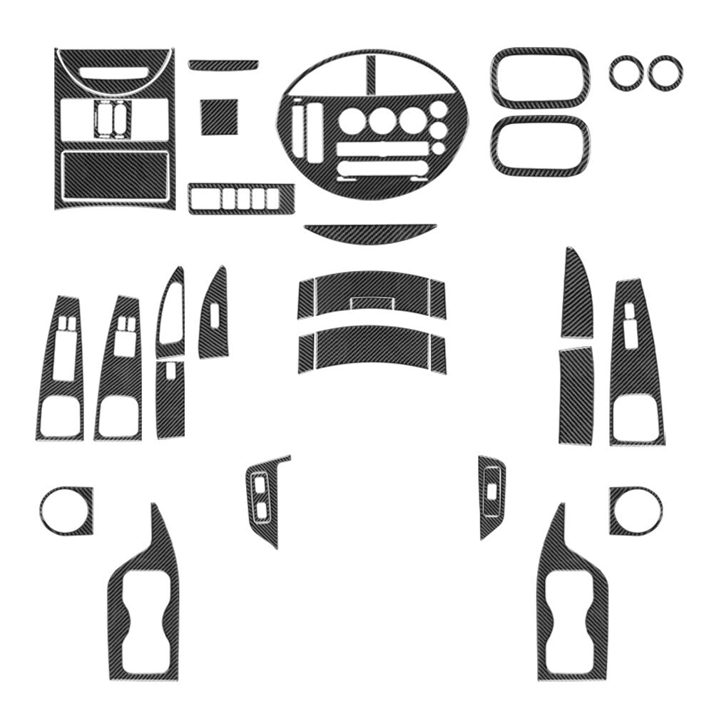 Carbon Fiber Interior Full Decorative Cover Trim Kit for Nissan Quest 2004-2006
