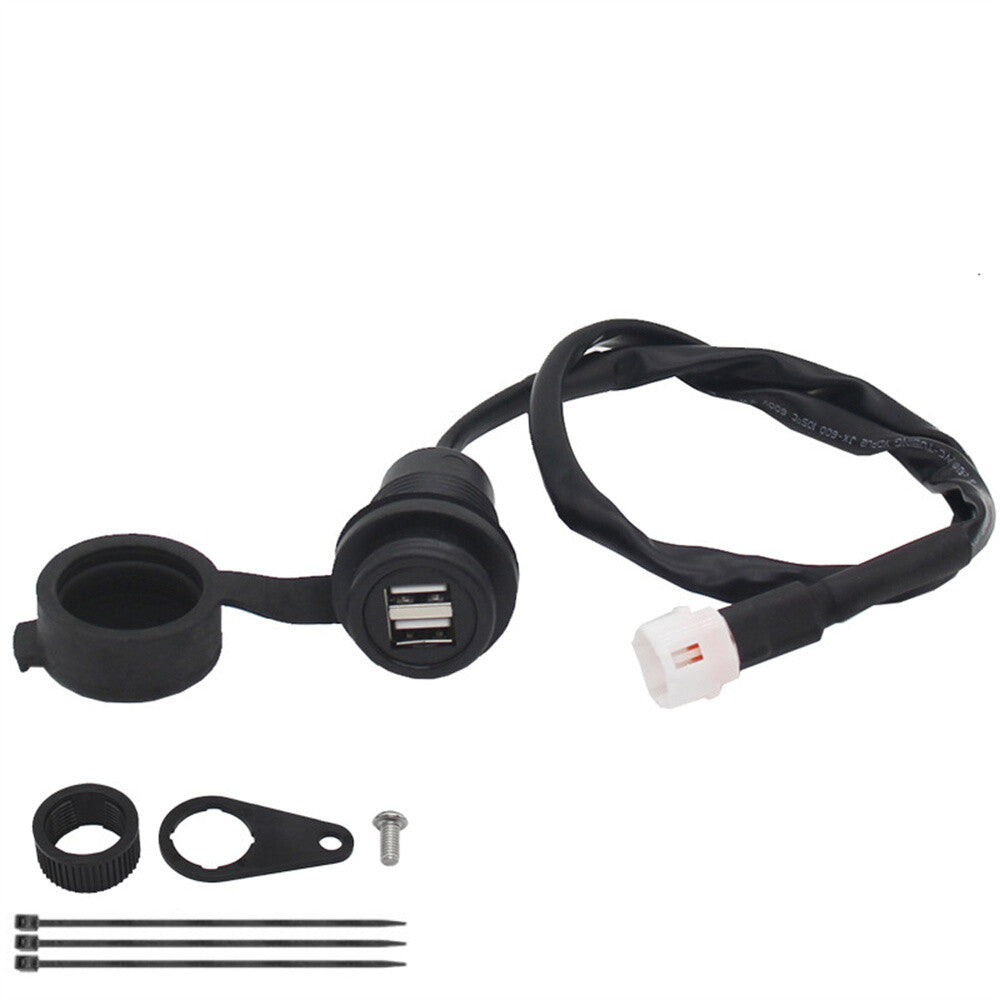 Dual USB for Charger Plug Socket Adapter for YAMAHA MT09 SP XSR900 Tracer 900 XSR700 Q
