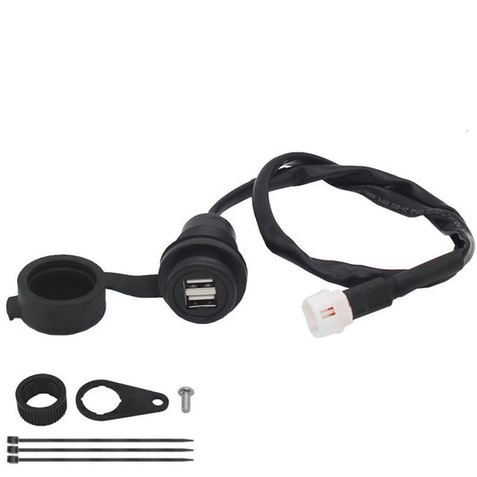 Dual USB for Charger Plug Socket Adapter for YAMAHA MT09 SP XSR900 Tracer 900 XSR700 Q