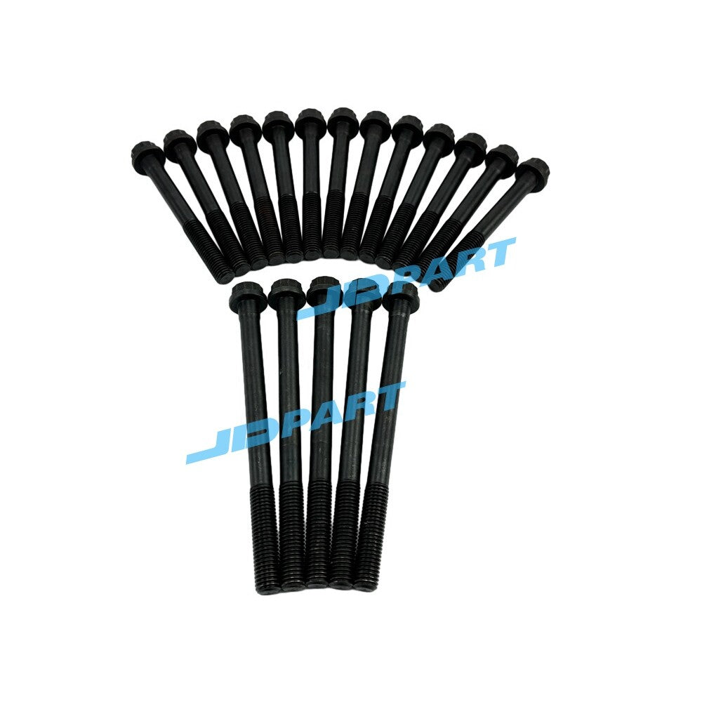 18-piece pack of 4D31 and 4D32 cylinder head bolts for engine parts.