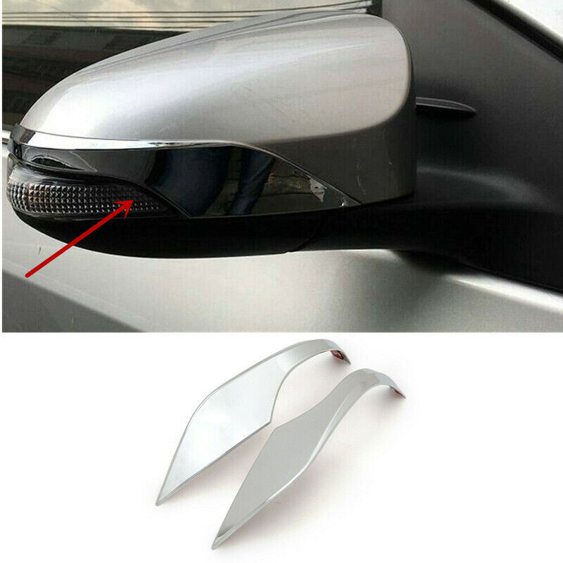 2PCS Side Rearview Mirror Molding Strip Cover Trim for Toyota C-HR CHR 2016-2022