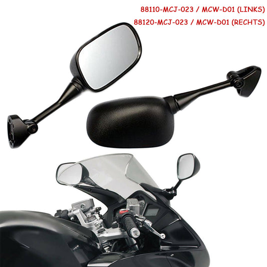 Pair Motorcycle Rear Side View Mirrors for HONDA VFR 800 VFR800 V-TEC 2002-2008 Q