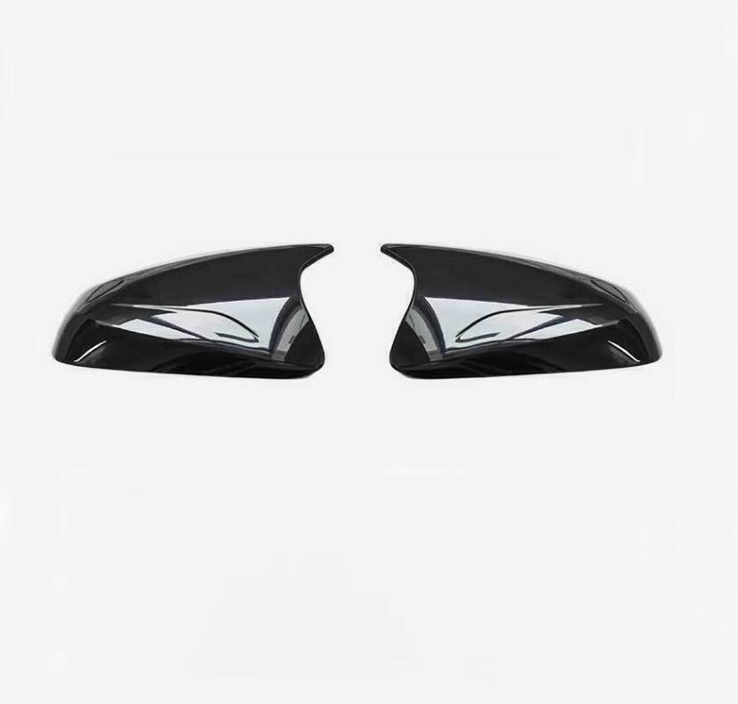 for Lexus NX 17-24 Glossy Black OX Horn Side Door Rearview Mirror Cover Trim 2X