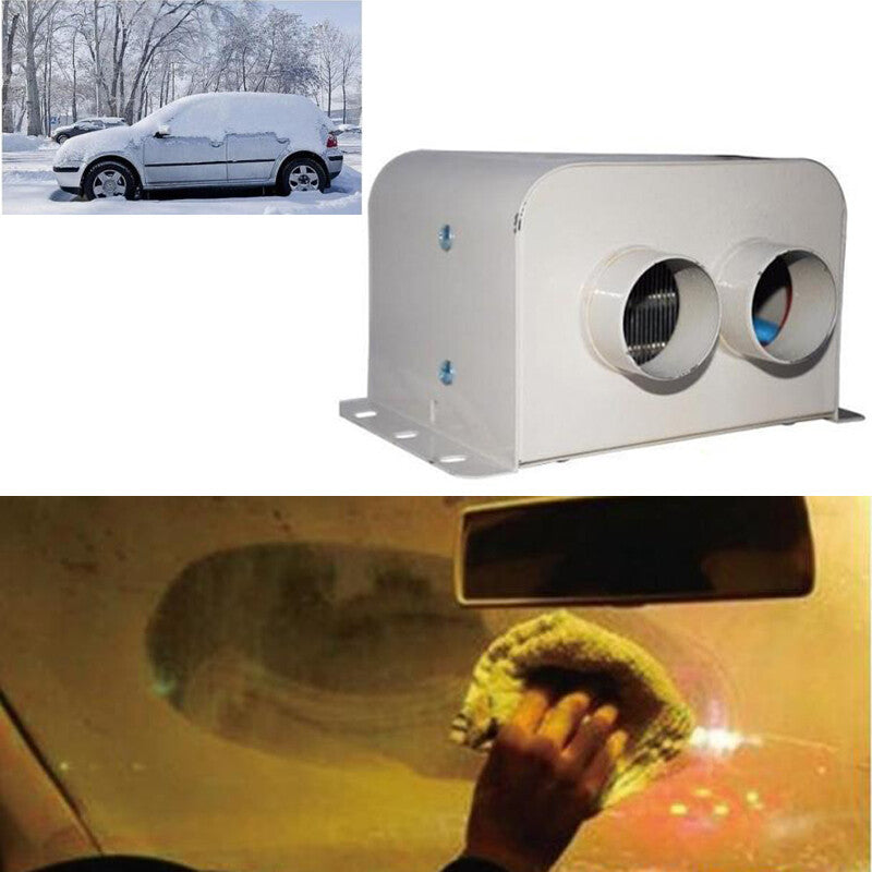 12V 1000W Dual Ventilation Car Seats, Dashboard Heater, Heated Air Window Defroster - n