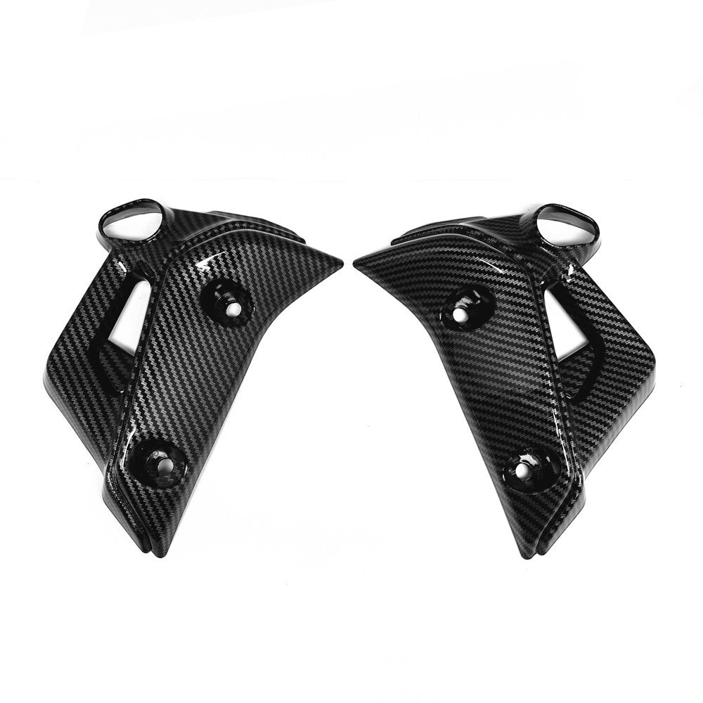 Carbon fiber front-side indicator radiator shroud for Yamaha 2022-2024 MT-07