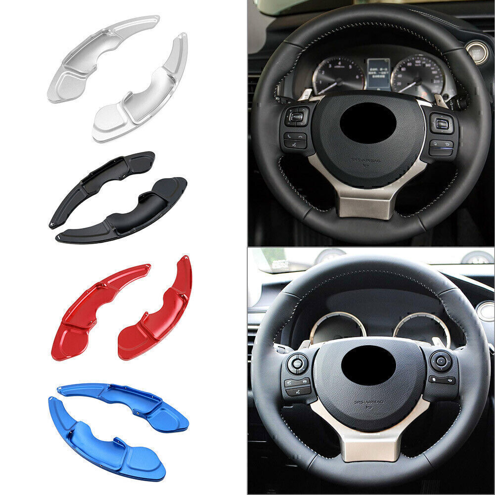 2 Fit for Lexus RC NX IS Gearbox Steering Wheel Shift Paddles Extended