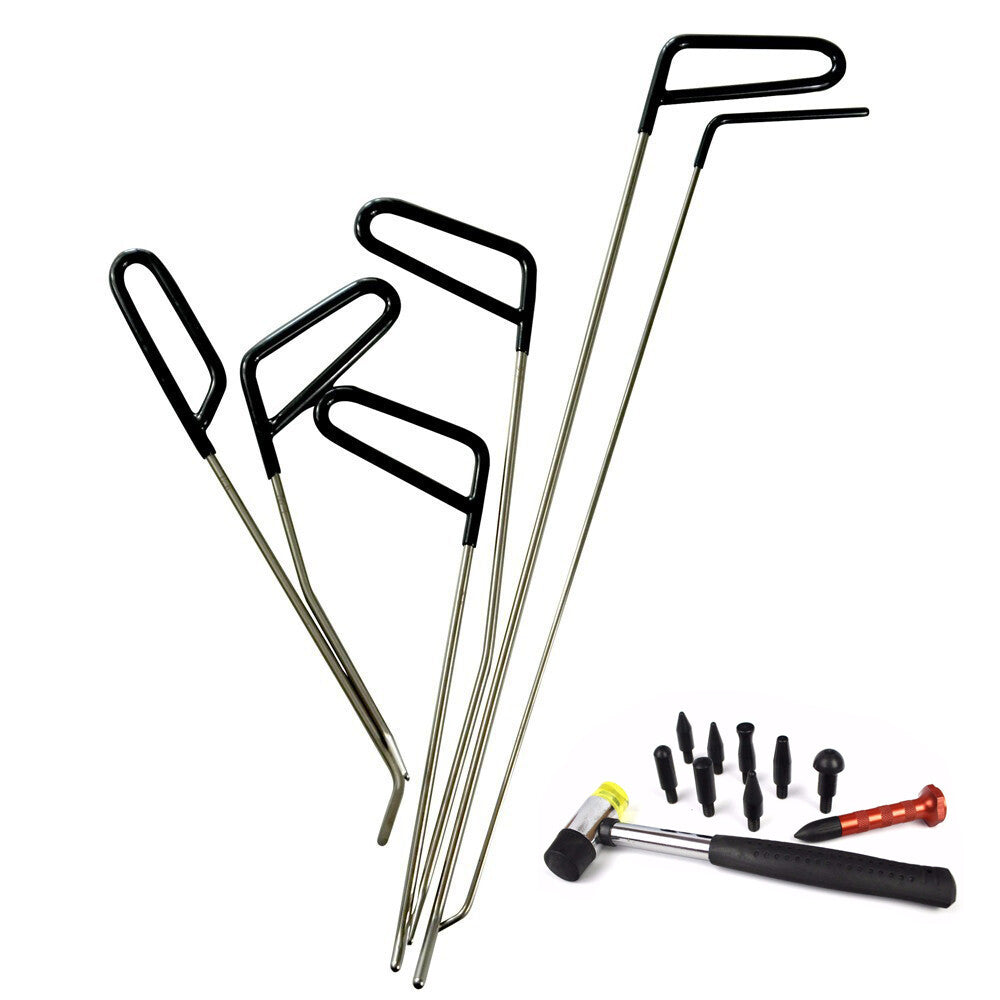 Paintless Dent Repair Tools 6pcs Paintless Hook Rods, Paintless Dent Removal Kit v