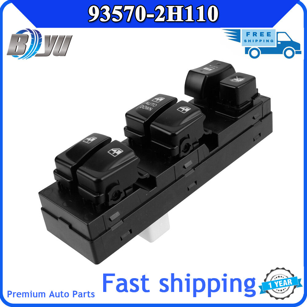 Left drive side power window switch for Hyundai for Elantra 2007 - 2010 93570-2H110- v