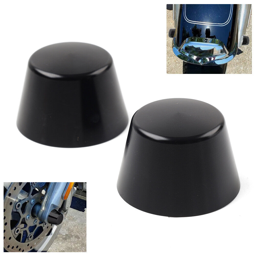 Front Axle Cap Nut Cover for Harley Touring Electra Glide Road King Softail Dyna