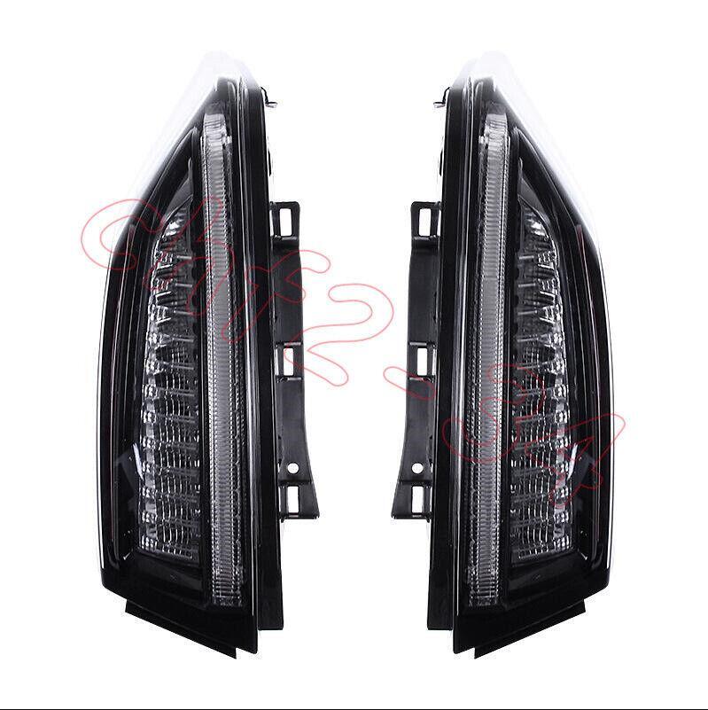 Smoke Black LED Rear Lamps Taillights Dynamic Signal for Cadillac ATS 2013-2019