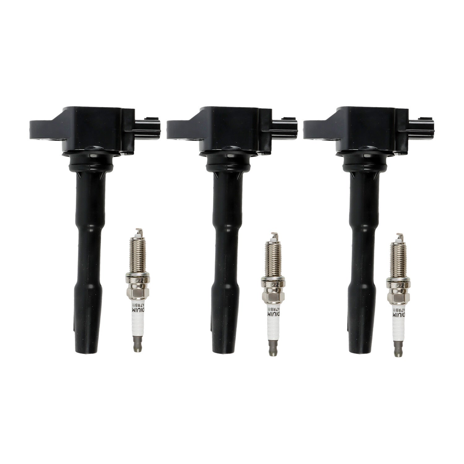3Pcs Ignition Coils + Iridium Spark Plugs for Smart Fortwo 2016-17 L3 0.9L C-987
