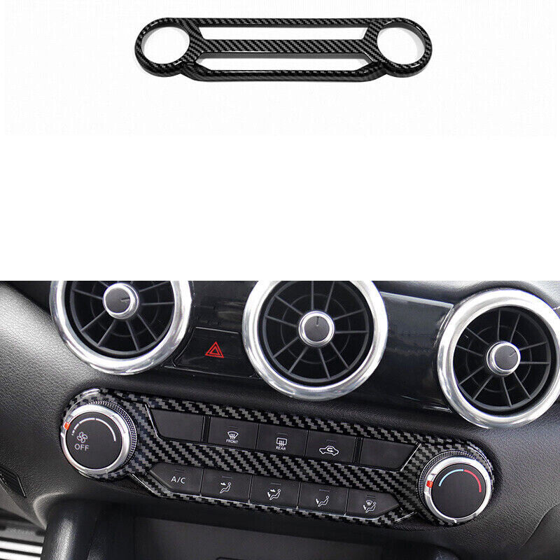 Central Console AC Switch Panel for Nissan Sentra Sylphy 2020-2022 Carbon Fiber