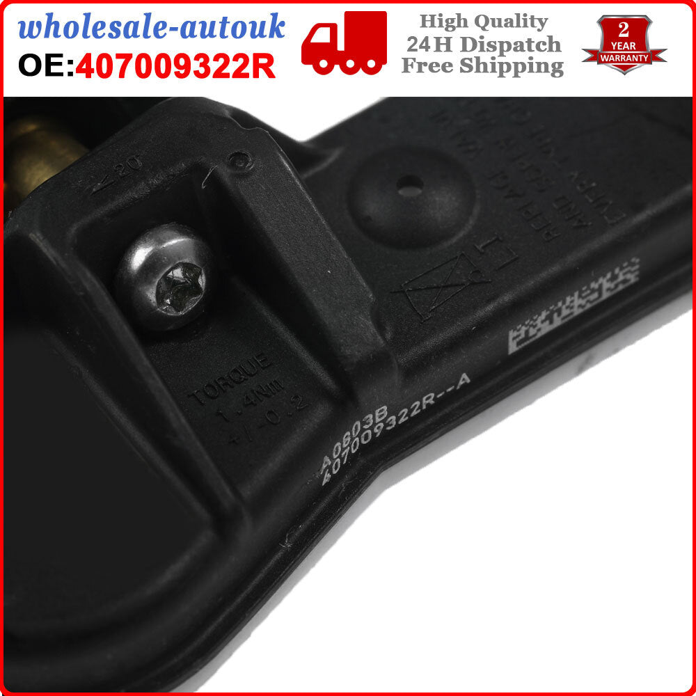 2PCS Tpms Tire Pressure Sensor for Renault Captur MK1 J5 2013 - 2025 407009322R
