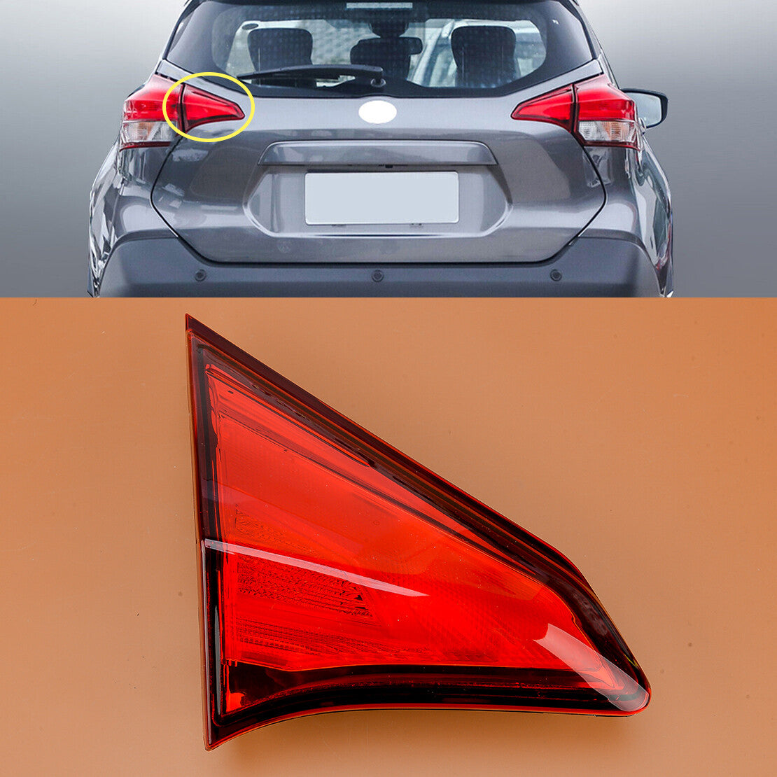 Left Inner Tail Light Taillights Lens Housing Fit for Kicks 2017-2020 v
