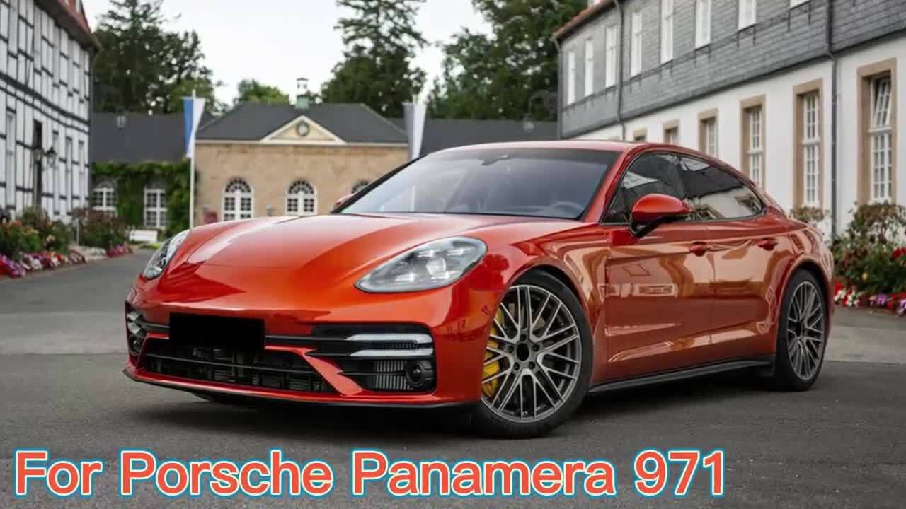 Suitable for 2017-2023 for Porsche for Panamera 971 Chrome Sport Exhaust Muffler with 3-Layer Tips Q